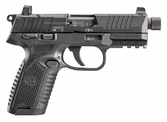 FN 502 T BLK Kal. 22LR Gjenget for demper 1/2