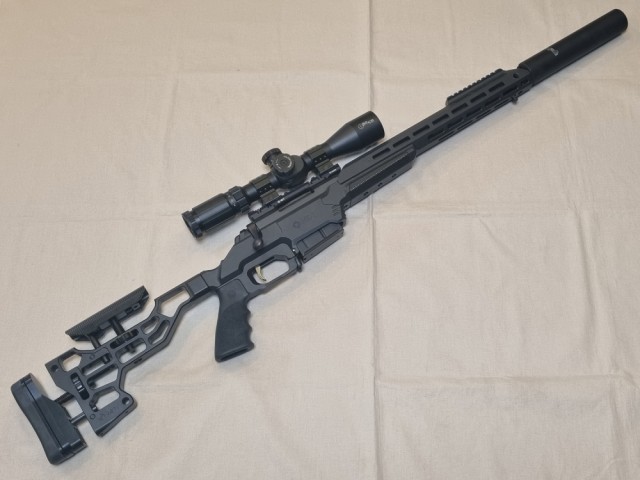 Browning X-Bolt Tactical 308 Win MDT m/4-14x44 FFP Sun Optics kikkertsikte og A-Tec lyddemper