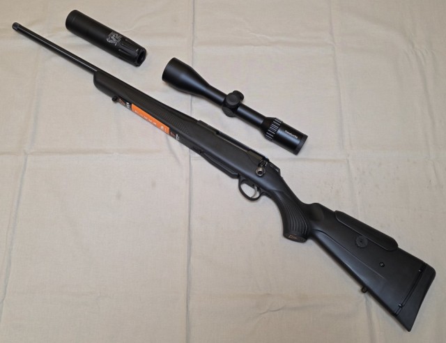 Tikka T3x LINKS 308 Win m/Scandium X6 2-12x50i og A-Tec V2 lyddemper