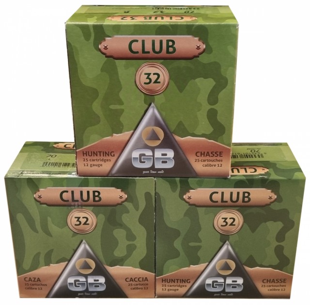 GB Club 12/70 32g US#6 - 25pakk Bly