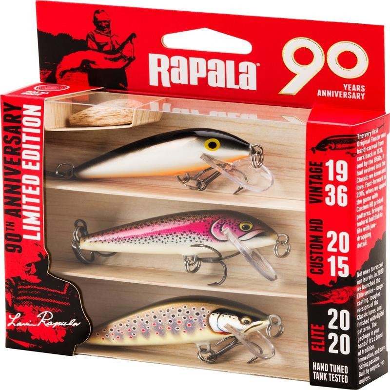 Rapala 90th Anniversary R90CDMDNT Wobblersett Countdown 7cm