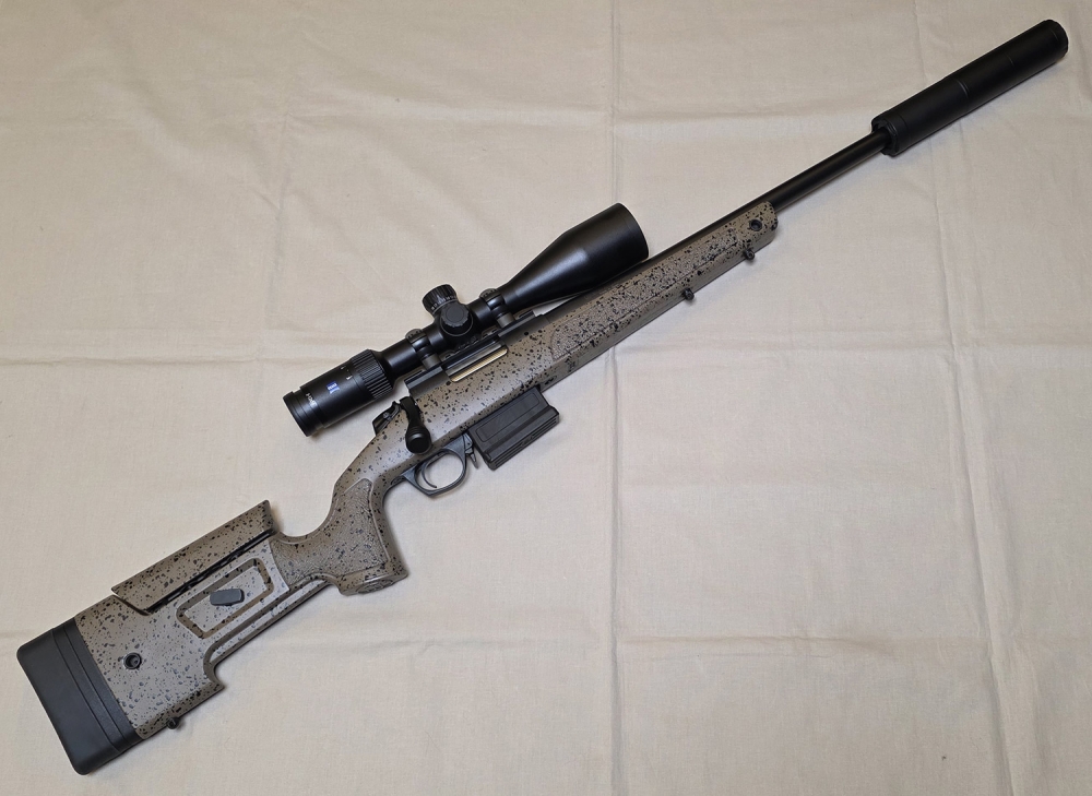 Bergara B14 HMR m/Zeiss Conquest V4 3-12x56 ASV og A-Tec Optima 45 - Demoskutt