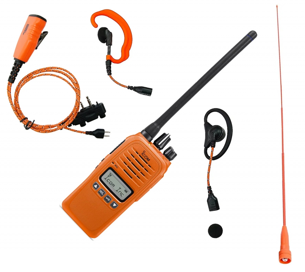 Icom ProHunt Compact Basic 2 jaktradiopakke. Komplett pakke med headset og lang antenne.