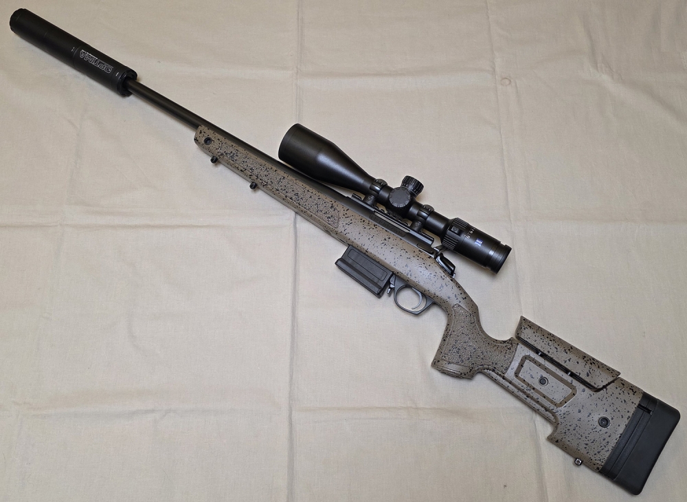 Bergara B14 HMR m/Zeiss Conquest V4 3-12x56 ASV og A-Tec Optima 45 - Demoskutt