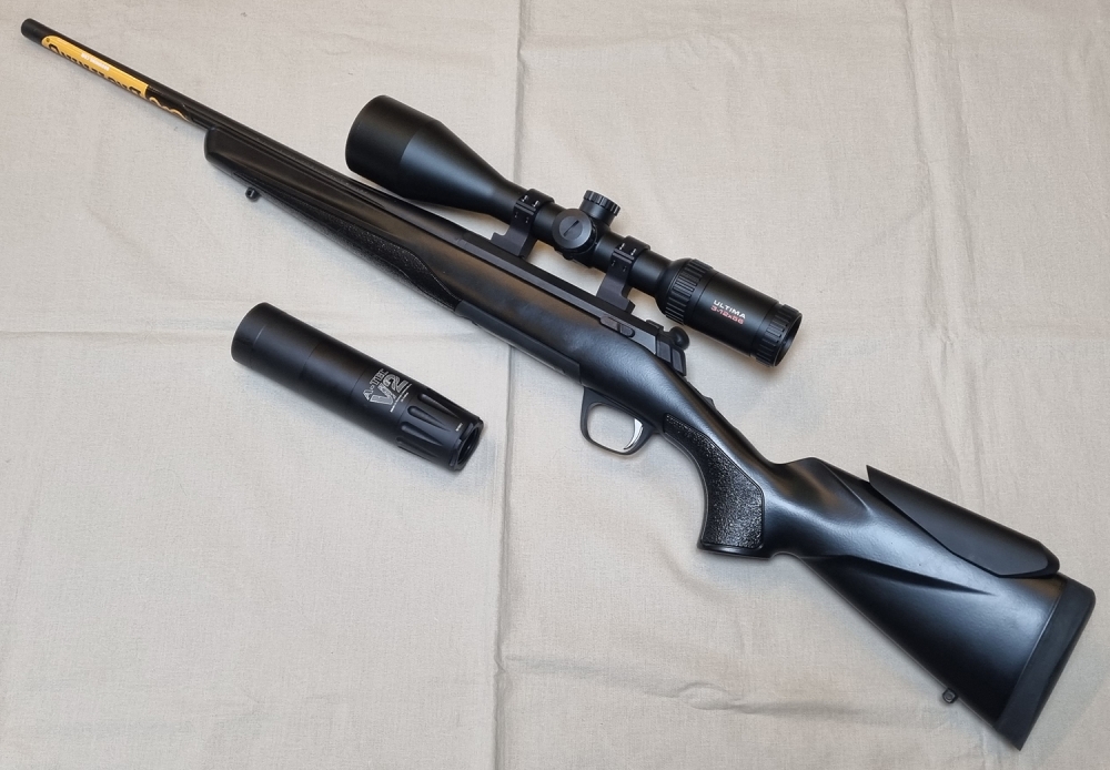 Browning X-bolt N.L. Black Adj. - Compact .308Win m/Breitler 3-12x56 og demper