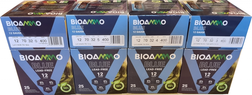 Bioammo Blue Blyfri 12/70 32 gram #6 - 25 pakk