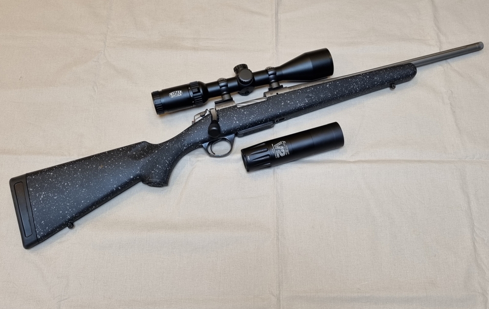 Bergara B14 Extreme Hunter 308 Win m/Welter 2-12x50 og Lyddemper