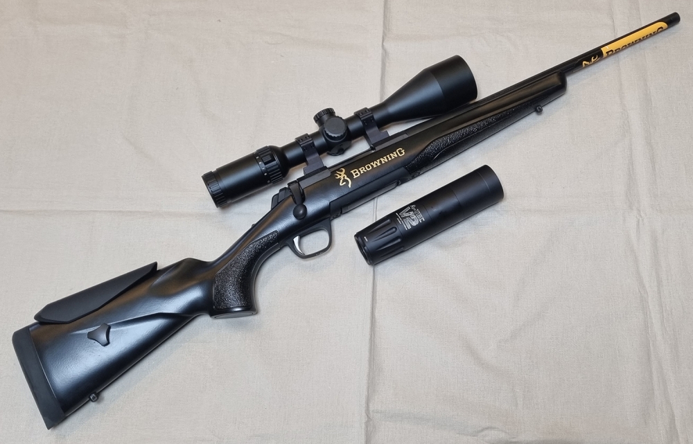 Browning X-bolt N.L. Black Adj. - Compact .308Win m/Breitler 3-12x56 og demper